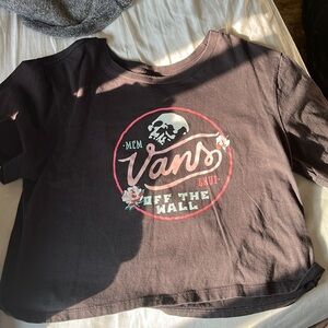 Vans crop top, black